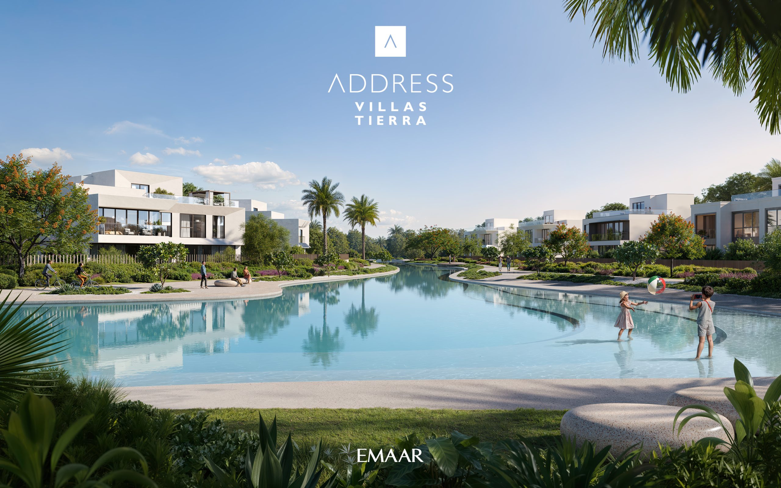 Address Villas Tierra homes around the swimmable lagoon at The Oasis